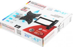 Кронштейн для телевизора Arm Media MARS-4 черный 20"-43" макс.20кг настенный поворот и наклон