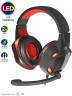Наушники с микрофоном Defender Warhead G-370 черный/красный 2м накладные оголовье (64037)