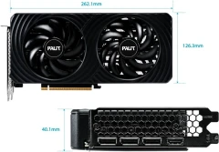 Видеокарта Palit PCI-E 5.0 PA-RTX5060 DUAL NVIDIA GeForce RTX 5060 8Gb 128bit GDDR7 2280/28000 HDMIx1 DPx3 HDCP Ret