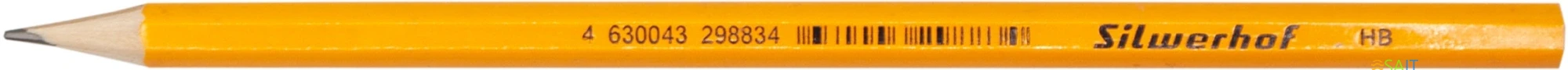Карандаш ч/г Silwerhof Daily Basic 2мм HB шестигран. дерево карт.пер.