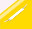 Папка-скоросшиватель Бюрократ Люкс -PSL20A5YEL A5 прозрач.верх.лист пластик желтый 0.14/0.18