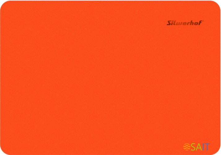 Доска для лепки Silwerhof 957010 Neon прямоугольная A5 пластик 1мм оранжевый