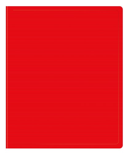 Папка на 2-х кольцах Бюрократ DeLuxe DL0740/2RED A4 пластик 0.7мм кор.32мм красный