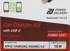 Автомобильное зар./устр. Hama H-183327 3A (PD+QC) USB Type-C универсальное черный (00183327)