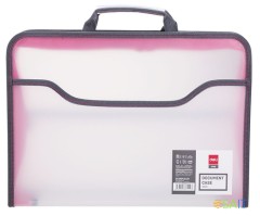 Папка-портфель Deli E38129 1 отдел. A4 полипропилен 0.65мм ассорти