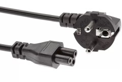 Кабель Premier 5-282CU IEC C5 (3-pin) Евровилка угловой 1.8м (5-282CU(0.75) 1.8) черный (Bulk)