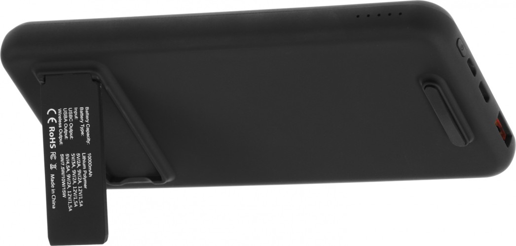 Мобильный аккумулятор Cactus CS-PBFSRT-10000 10000mAh 4.5A USB-A/USB-C беспров.зар. черный