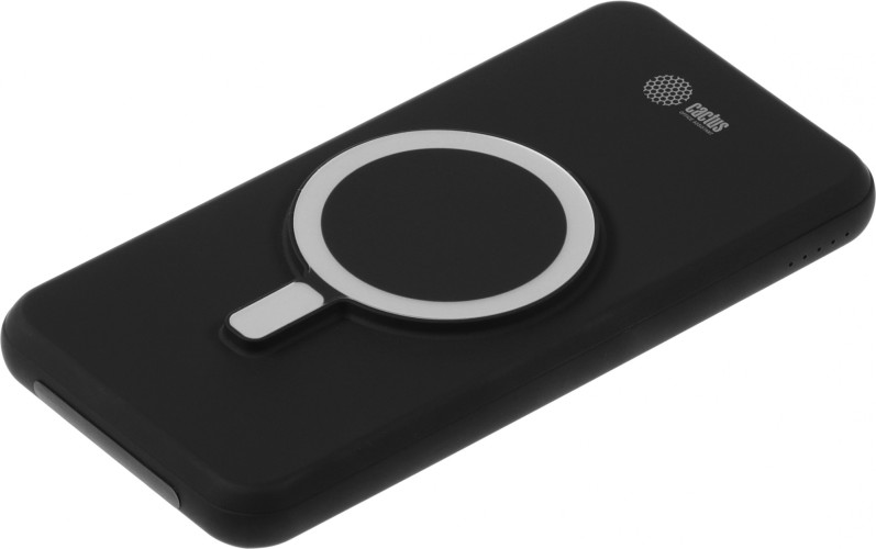 Мобильный аккумулятор Cactus CS-PBFSRT-10000 10000mAh 4.5A USB-A/USB-C беспров.зар. черный
