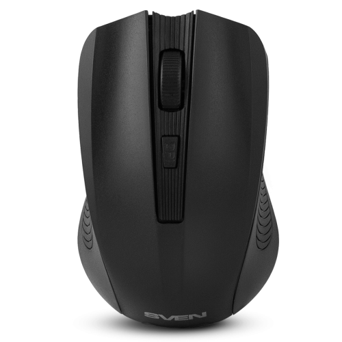 Беспроводная мышь SVEN RX-400W чёрная (3+1кл. 600/1000/1400DPI, блист) Sven SV-014674