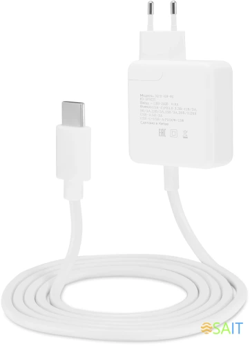 Сетевое зар./устр. Digma DGPD-45W-WG 45W 3A+2.4A (PD) USB-C/USB-A универсальное белый