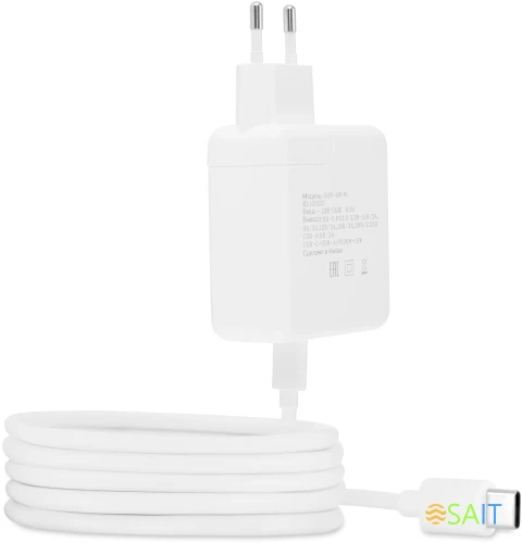 Сетевое зар./устр. Digma DGPD-45W-WG 45W 3A+2.4A (PD) USB-C/USB-A универсальное белый