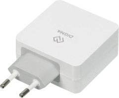 Сетевое зар./устр. Digma DGPD-45W-WG 45W 3A+2.4A (PD) USB-C/USB-A универсальное белый