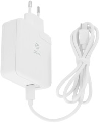 Сетевое зар./устр. Digma DGPD-45W-WG 45W 3A+2.4A (PD) USB-C/USB-A универсальное белый