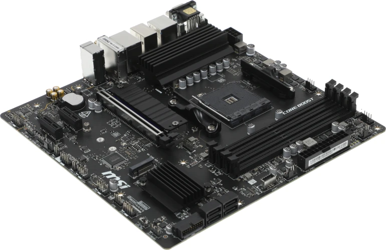 Материнская плата MSI B550M PRO-VDH WIFI Soc-AM4 AMD B550 4xDDR4 mATX AC`97 8ch(7.1) GbLAN RAID+HDMI+DP