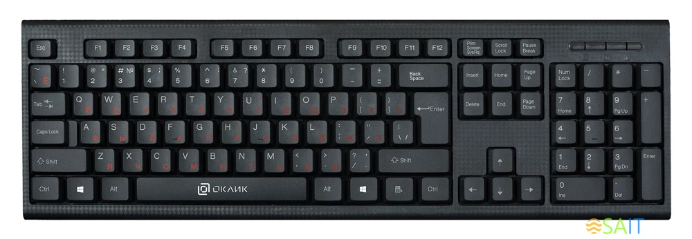 Клавиатура Оклик 120M черный USB (1083044)