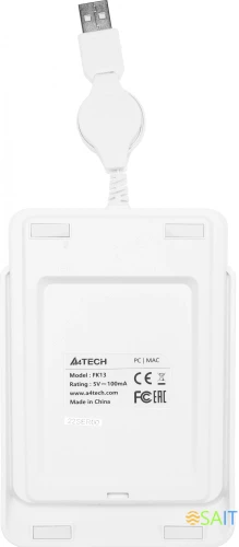 Числовой блок A4Tech Fstyler FK13 белый USB slim для ноутбука (FK13 USB ( WHITE ))