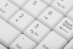 Числовой блок A4Tech FK13 белый USB slim для ноутбука (FK13 USB ( WHITE )) кабель 0.7м