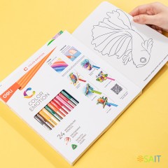 Карандаши цв. Deli EC00720 Color Emotion акварель. липа 24цв. коробка/европод. (24шт)