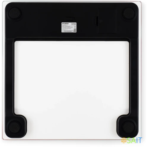 Весы напольные электронные Hyundai H-BS03951 макс.180кг розовый/белый