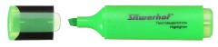 Текстовыделитель Silwerhof Blaze 108036-03 скошенный пиш. наконечник 1-5мм зеленый картон