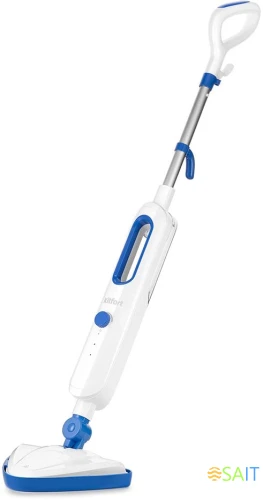 Швабра паровая Kitfort КТ-1048-3 1300Вт белый/синий