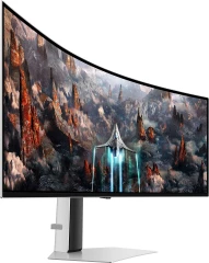 Монитор Samsung 49" Odyssey OLED G9 S49CG930SI серебристый OLED LED 32:9 HDMI M/M матовая HAS 250cd 178гр/178гр 5120x1440 240Hz FreeSync Premium Pro DP 2K USB 12.6кг