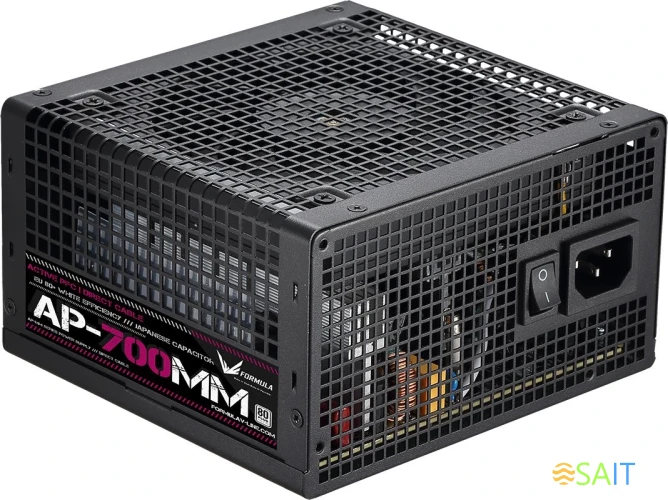 Блок питания Formula ATX 700W AP-700ММ 80 PLUS WHITE (20+4pin) APFC 120mm fan 6xSATA RTL