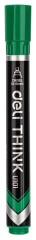 Маркер перманентный Deli EU10150 Think скошенный пиш. наконечник 1.5-5мм зеленый