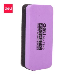 Стиратель Deli E7840 для досок пластик 11х5х3см ассорти магнитный