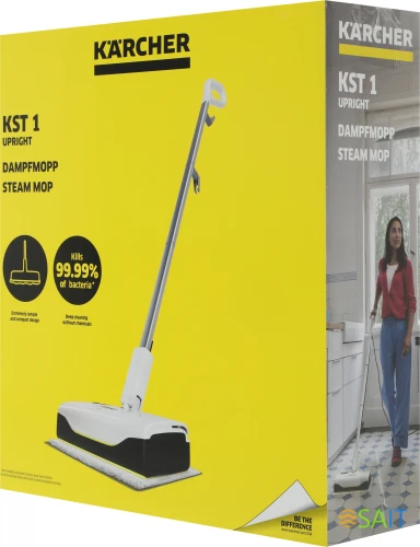 Швабра паровая Karcher KST 1 Upright 1300Вт белый/серый