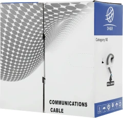 Кабель сетевой Ningbo UTP 4 пары cat.5E solid 0.5мм CCA molded 305м серый