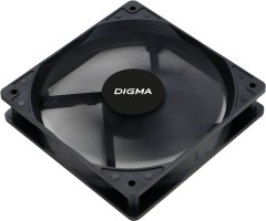 Вентилятор для корпуса Digma DFAN-120-7 120х120x25 черный 3-pin 4-pin (Molex) 23дБ Ret