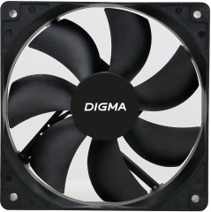 Вентилятор для корпуса Digma DFAN-120-7 120х120x25 черный 3-pin 4-pin (Molex) 23дБ Ret