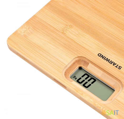 Весы напольные электронные Starwind SSP6070 макс.180кг бамбук