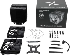 Устройство охлаждения(кулер) Thermalright Peerless Assassin 120 Soc-AM5/AM4/1200/1700/1851 черный 4-pin 25.6dB Al+Cu 750gr Ret (PA120-BLACK)