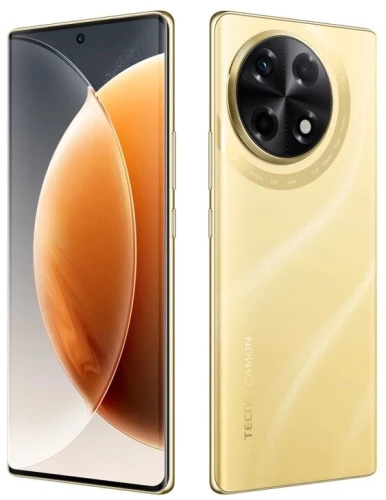 Смартфон Tecno Camon 30S 128Gb 8Gb золотистый моноблок 3G 4G 2Sim 6.78" 1080x2436 Android 14 50Mpix 802.11 a/b/g/n/ac NFC GPS GSM900/1800 Protect FM A-GPS