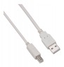 Кабель Buro Reversible USB A(m) USB B(m) 1.8м серый