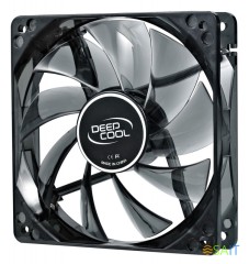 Вентилятор для корпуса Deepcool Wind Blade 120 LED 120х120x25 черный 3-pin 4-pin (Molex) 26дБ (DP-FLED-WB120) Ret