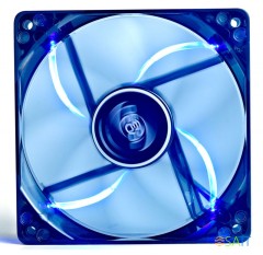 Вентилятор для корпуса Deepcool Wind Blade 120 LED 120х120x25 черный 3-pin 4-pin (Molex) 26дБ (DP-FLED-WB120) Ret
