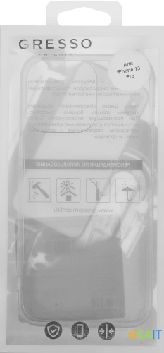 Чехол (клип-кейс) Gresso для Apple iPhone 13 Pro Air + PC прозрачный (GR17AIR791)
