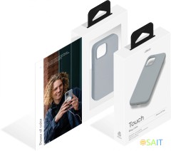 Чехол (клип-кейс) uBear для Apple iPhone 15 Plus Touch Mag Case with MagSafe серый (CS272MG67TH-I23M)