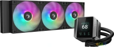 Система водяного охлаждения Deepcool Mystique 360 ARGB Soc-AM5/AM4/1200/1700/1851 черный 4-pin 36.49dB Al LCD 1847gr Ret (R-LX750-BKADSNC-G-1)