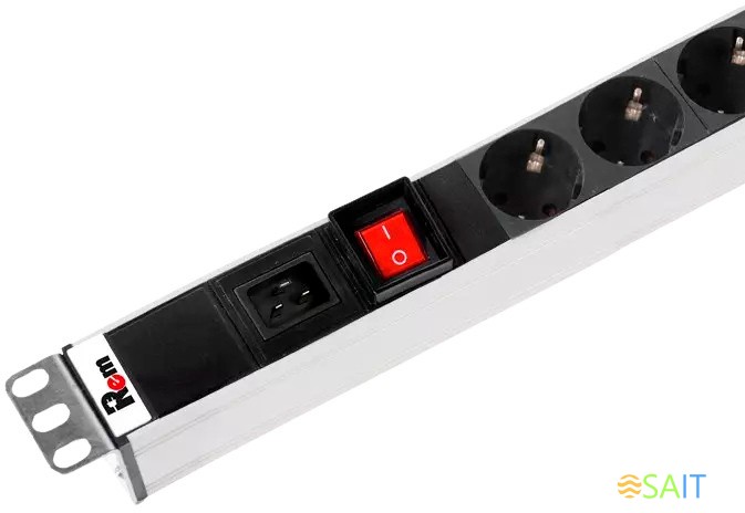 Блок распределения питания Rem R-16-7S-V-440-Z гор.размещ. 7xSchuko базовые 16A EN 60320 С20