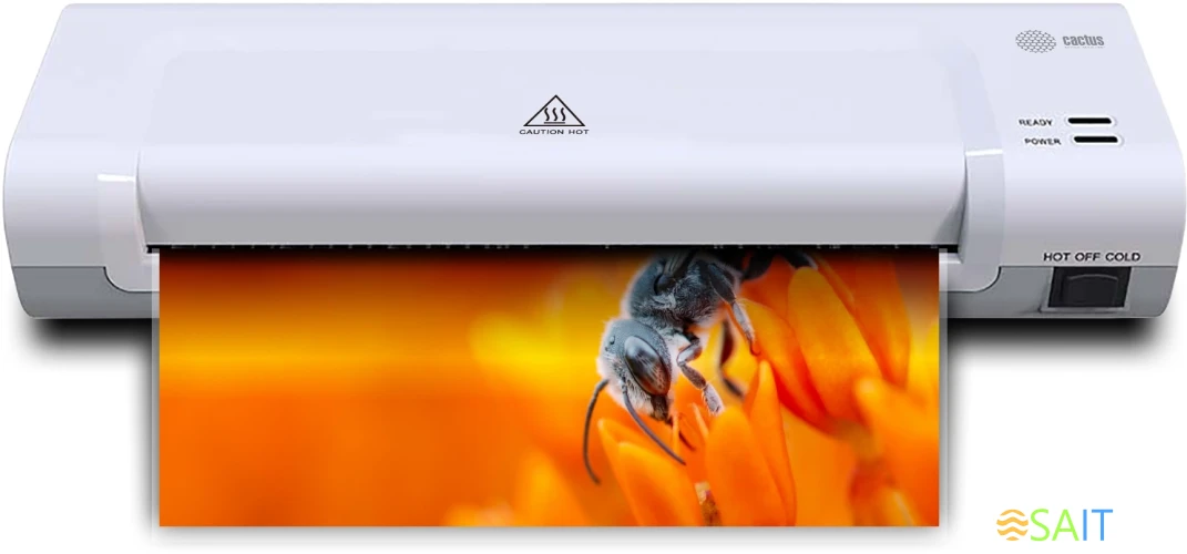 Ламинатор Cactus CS-LAB-D2 белый A4 (70-125мкм) 28см/мин (2вал.) лам.фото