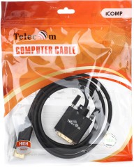 Кабель-переходник Telecom DP — DVI_M/M 1,8м