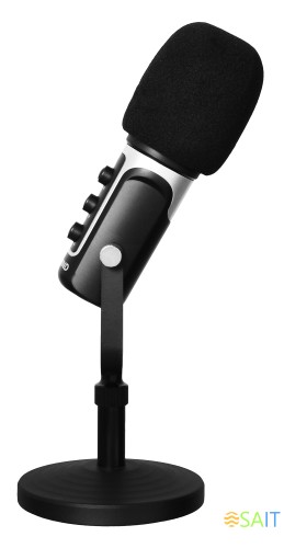 Микрофон проводной SunWind SW-SM500G 1.8м черный