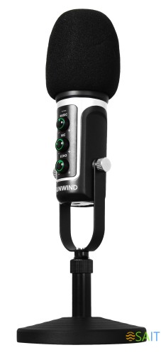 Микрофон проводной SunWind SW-SM500G 1.8м черный