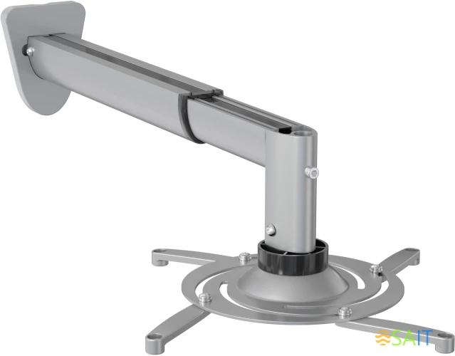 Кронштейн для проектора Cactus CS-VM-PR05BL-AL серебристый макс.10кг настенный поворот и наклон