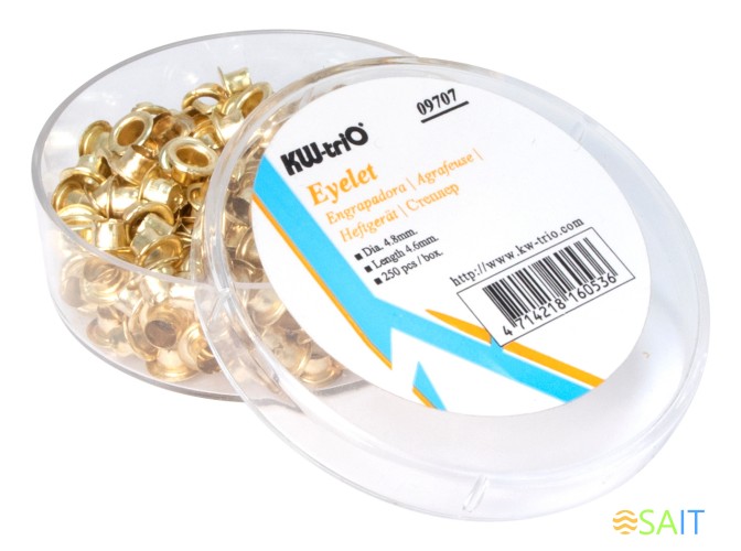 Люверс Kw-Trio 9707 макс.:30лист. медный (упак:250шт)