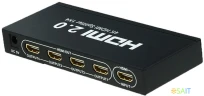 Сплиттер аудио-видео Premier 5-872-4V2 HDMI (f)/4xHDMI (f) черный